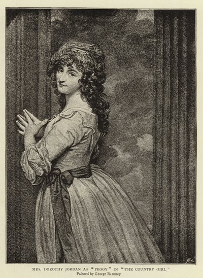 Mrs Dorothy Jordan as Peggy in The Country Girl by George Romney